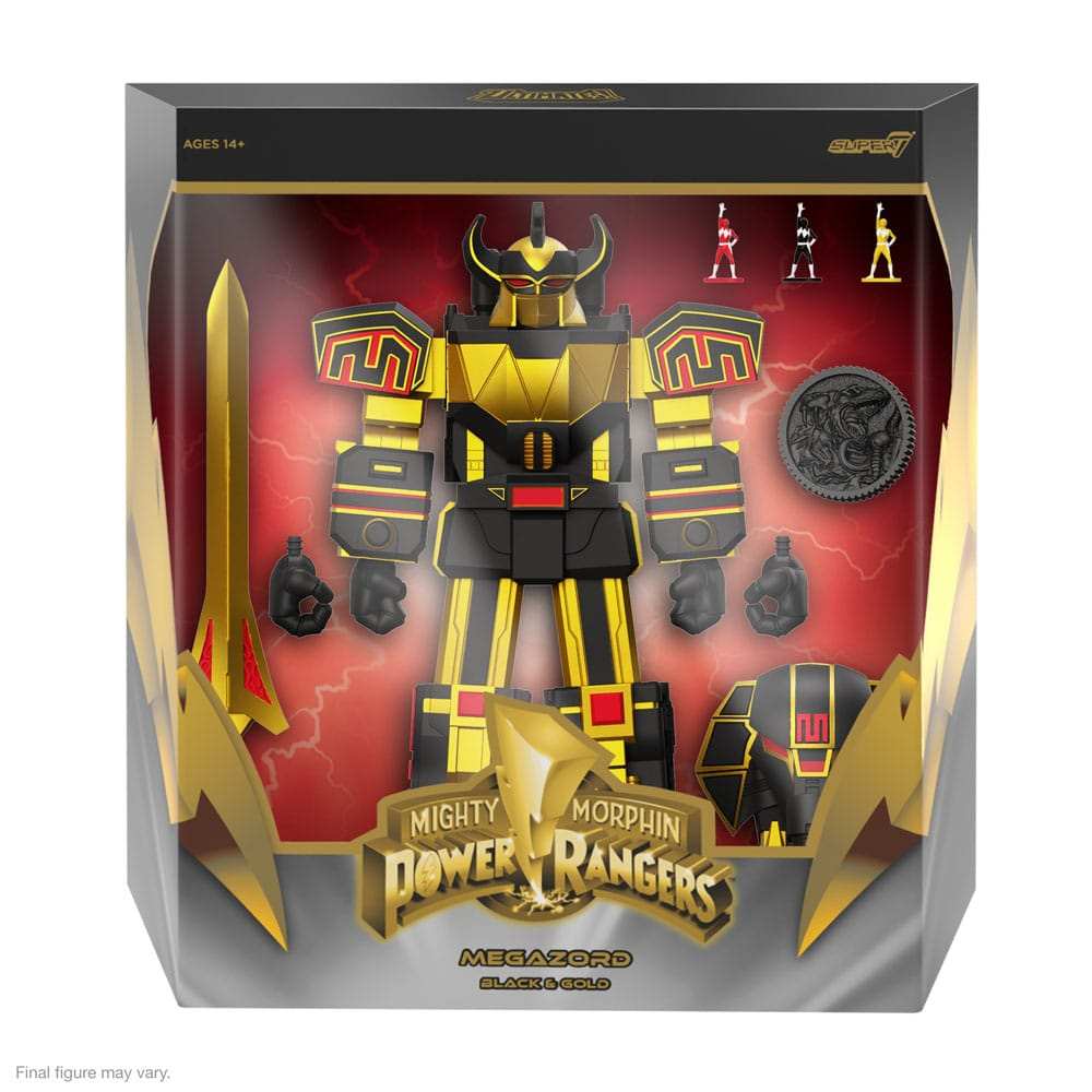 Power Rangers Ultimates Actionfigur Megazord (Black/Gold) 18 cm - Smalltinytoystore