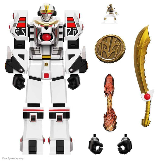 Power Rangers Ultimates White Tigerzord (Warrior Mode) 18 cm - Smalltinytoystore