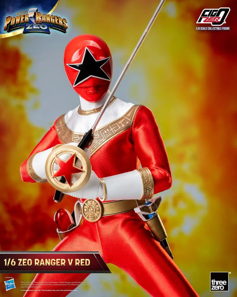 Power Rangers Zeo FigZero Actionfigur 1/6 Ranger V Red 30 cm - Smalltinytoystore