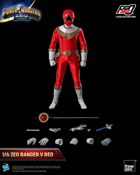 Power Rangers Zeo FigZero Actionfigur 1/6 Ranger V Red 30 cm - Smalltinytoystore