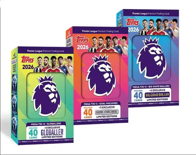 Premier League 2025/26 Trading Cards Mega Tin - Smalltinytoystore