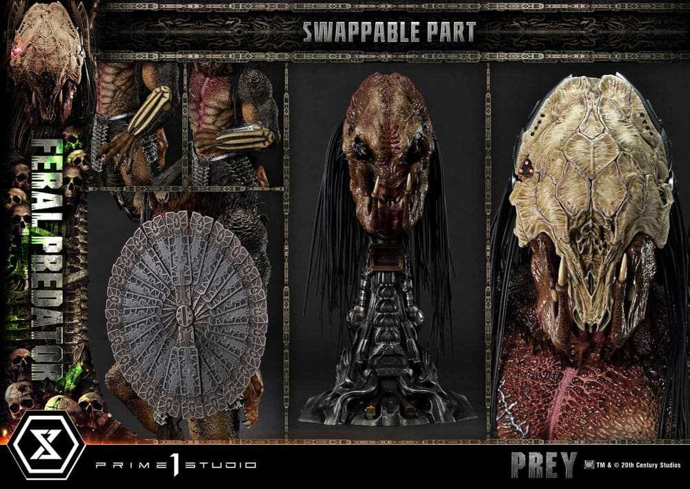 Prey (Movie) Museum Masterline Series Statue 1/3 Feral Predator 89 cm - Smalltinytoystore