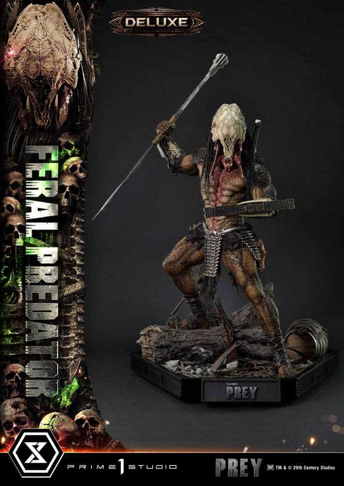 Prey (Movie) Museum Masterline Series Statue 1/3 Feral Predator Deluxe Bonus Version 89 cm - Smalltinytoystore