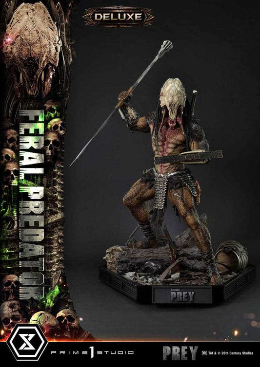 Prey (Movie) Museum Masterline Series Statue 1/3 Feral Predator Deluxe Bonus Version 89 cm - Smalltinytoystore