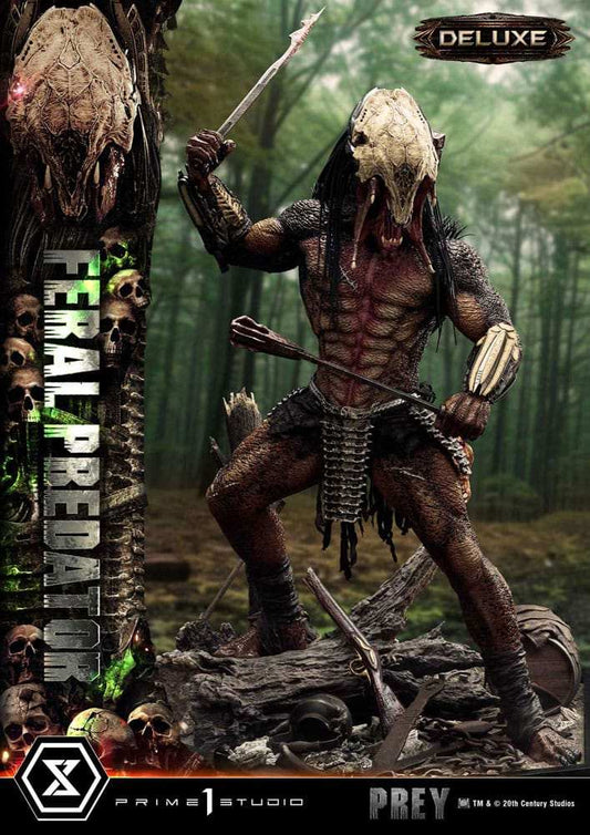 Prey (Movie) Museum Masterline Series Statue 1/3 Feral Predator Deluxe Version 89 cm - Smalltinytoystore