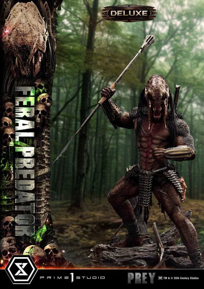 Prey (Movie) Museum Masterline Series Statue 1/3 Feral Predator Deluxe Version 89 cm - Smalltinytoystore