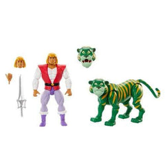 Masters of the Universe Origins Cartoon Prince Adam and Cringer 2-Pack AUSPACKER GRINGER KOPF FARBFEHLER