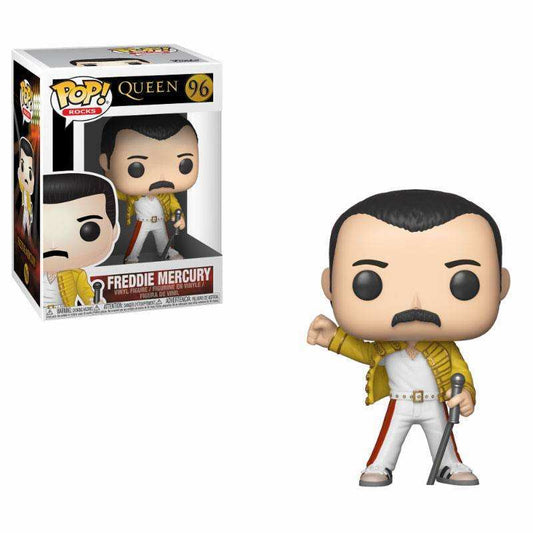 Queen POP! Rocks Vinyl Figur Freddie Mercury Wembley 1986 9 cm - Smalltinytoystore