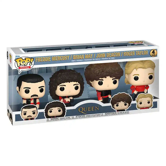 Queen POP! TV Vinyl Figuren 4er-Pack Radio Gaga 9 cm - Smalltinytoystore