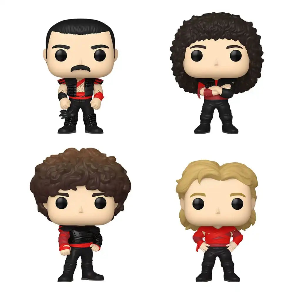 Queen POP! TV Vinyl Figuren 4er-Pack Radio Gaga 9 cm - Smalltinytoystore
