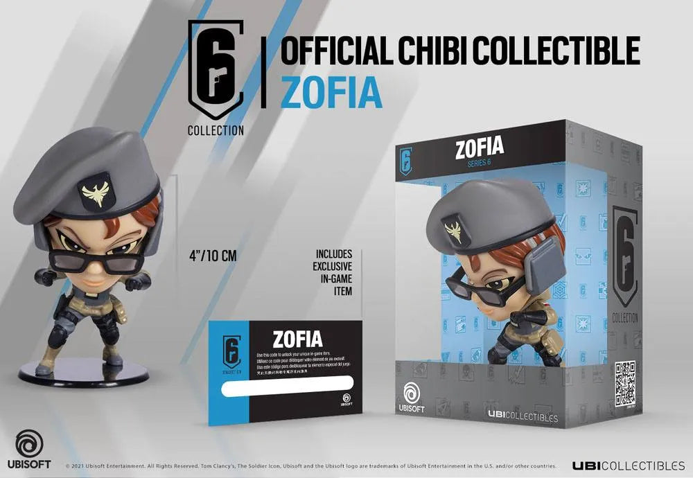 Rainbow Six Siege 6 Collection Chibi Figur Serie 6 Zofia 10 cm - Smalltinytoystore