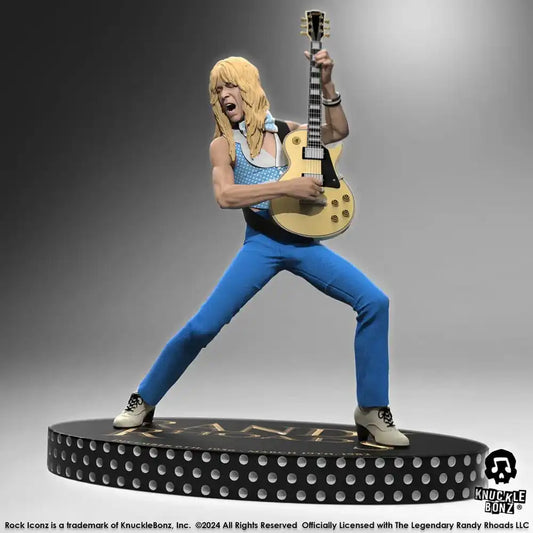 Randy Rhoads IV Rock Iconz Statue The Early Years Blue Version 24 cm - Smalltinytoystore