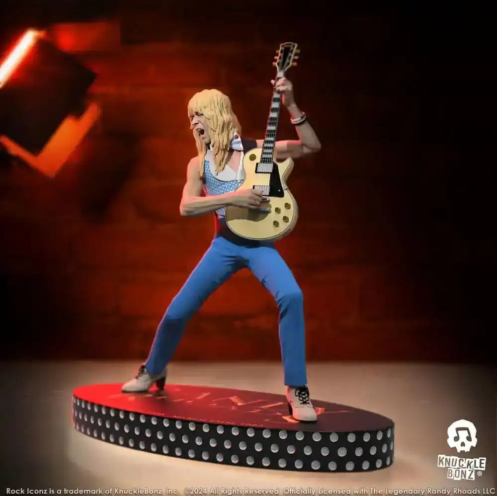 Randy Rhoads IV Rock Iconz Statue The Early Years Blue Version 24 cm - Smalltinytoystore