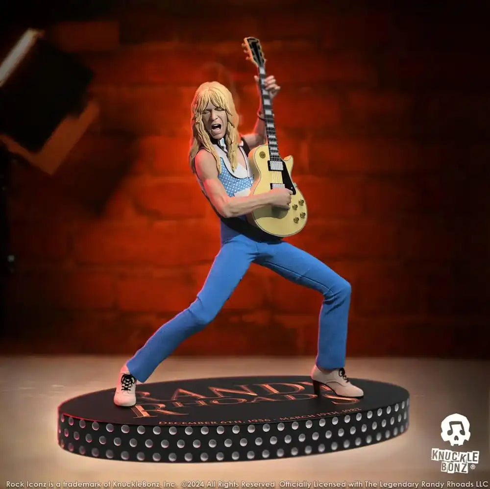 Randy Rhoads IV Rock Iconz Statue The Early Years Blue Version 24 cm - Smalltinytoystore