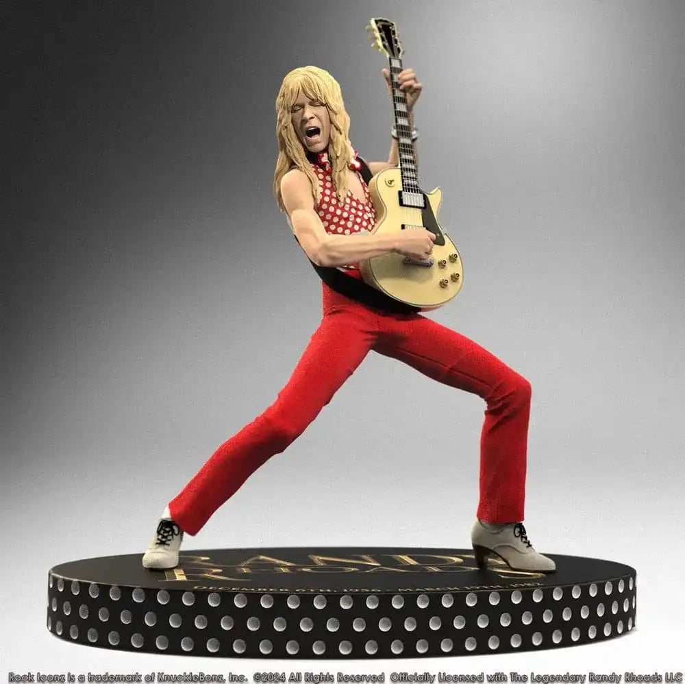Randy Rhoads IV Rock Iconz Statue The Early Years Red Version 24 cm - Smalltinytoystore