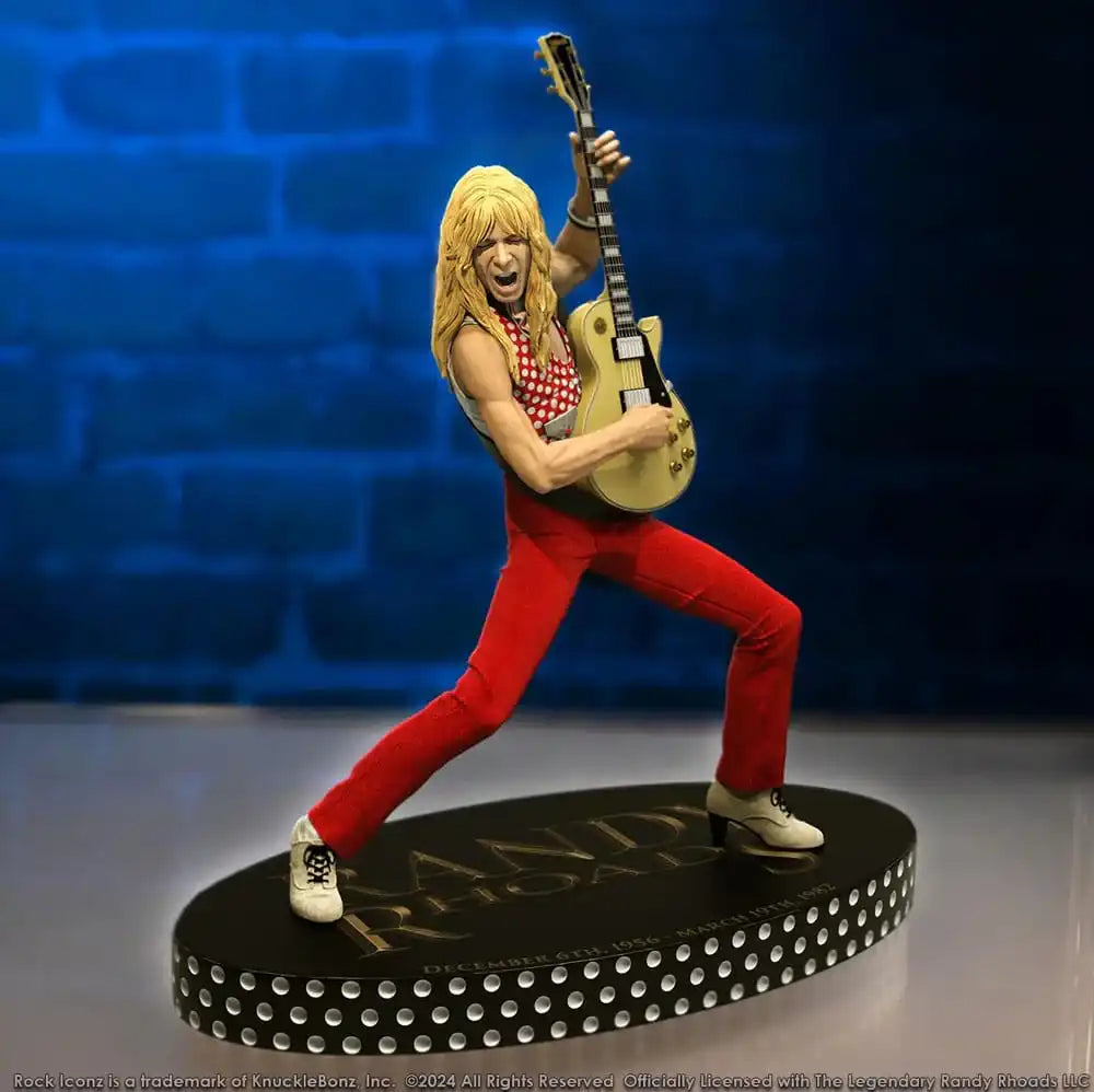 Randy Rhoads IV Rock Iconz Statue The Early Years Red Version 24 cm - Smalltinytoystore