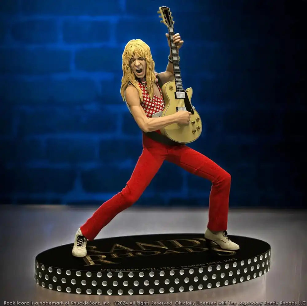 Randy Rhoads IV Rock Iconz Statue The Early Years Red Version 24 cm - Smalltinytoystore