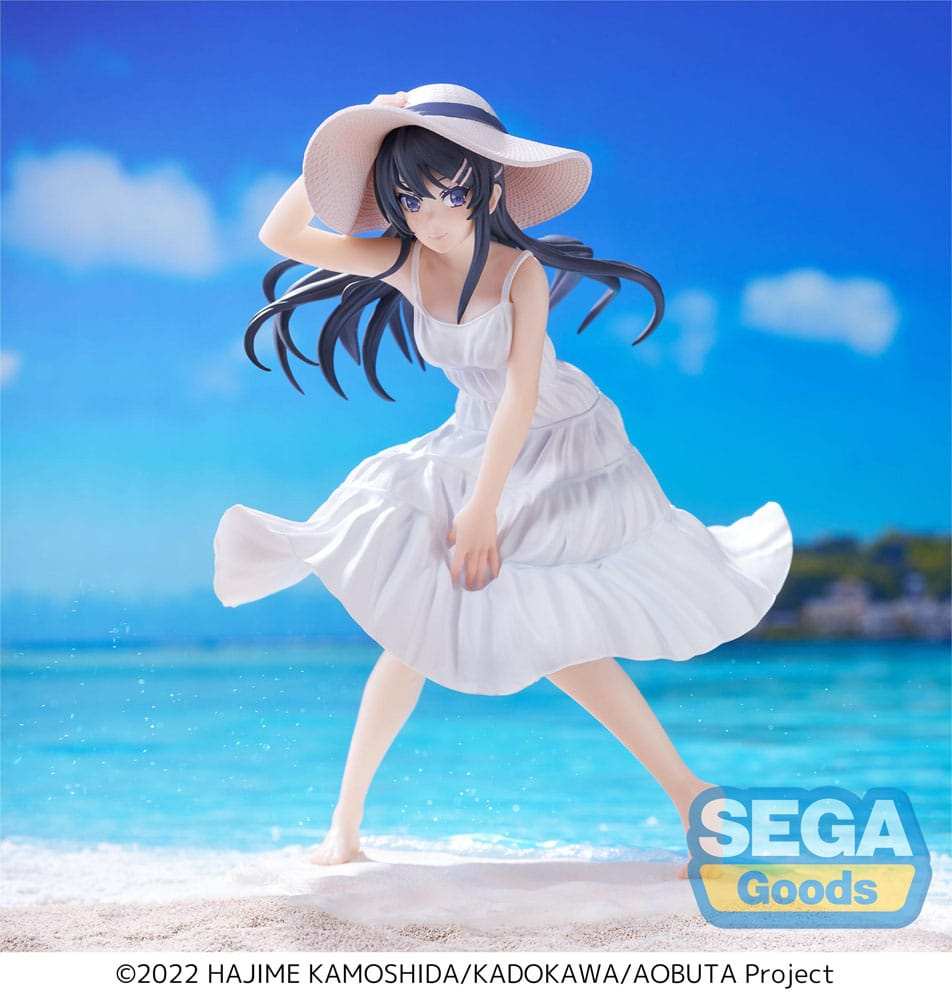 Rascal Does Not Dream of a Bunny Girl Senpai Luminasta PVC Statue Mai Sakurajima Summer Dress 17 cm - Smalltinytoystore