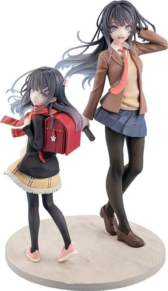 Rascal Does Not Dream of a Knapsack Kid PVC Statue Mai Sakurajima High School Graduation Ver. & Knapsack Kid 19 cm - Smalltinytoystore