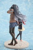 Rascal Does Not Dream of a Knapsack Kid PVC Statue Mai Sakurajima High School Graduation Ver. & Knapsack Kid 19 cm - Smalltinytoystore