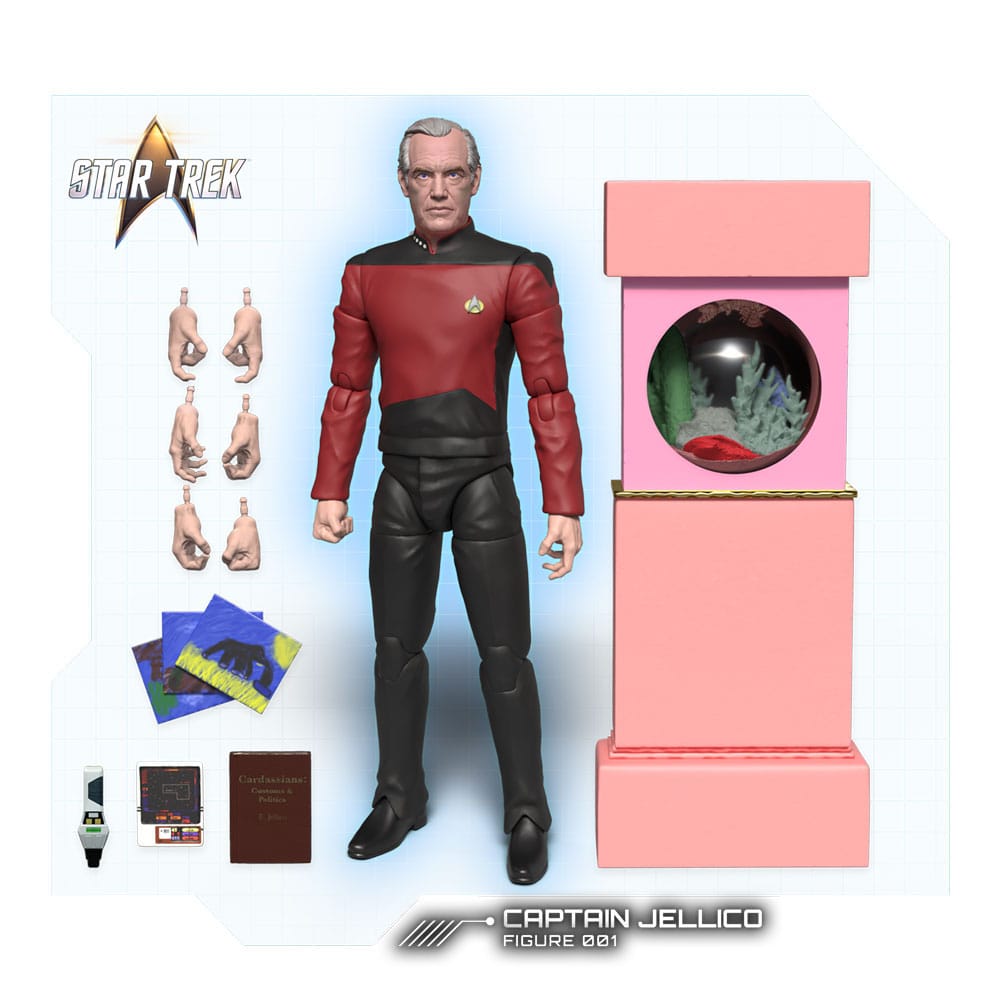 Raumschiff Enterprise - Das nächste Jahrhundert Actionfigur 1/12 Captain Jellico 16 cm - Smalltinytoystore