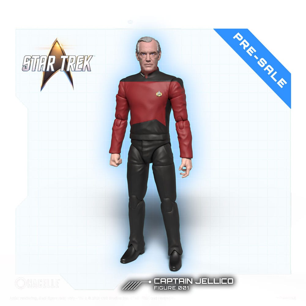 Raumschiff Enterprise - Das nächste Jahrhundert Actionfigur 1/12 Captain Jellico 16 cm - Smalltinytoystore