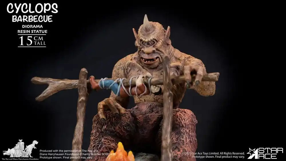 Ray Harryhausen Diorama 1/8 Cyclops Barbecue Scene 17 cm - Smalltinytoystore
