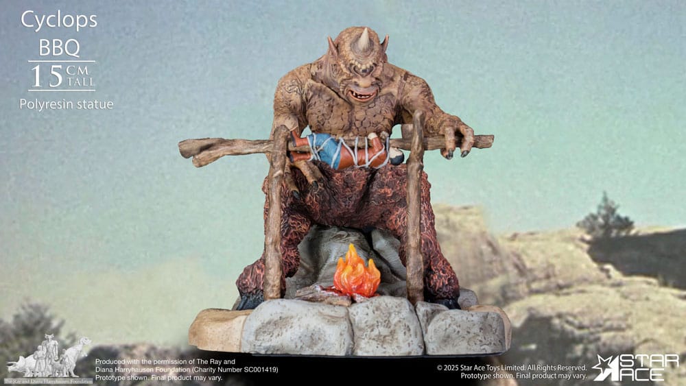 Ray Harryhausen Diorama 1/8 Cyclops Barbecue Scene 17 cm - Smalltinytoystore