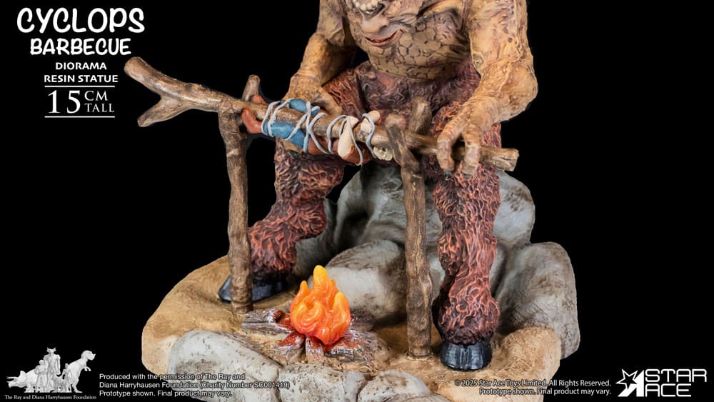 Ray Harryhausen Diorama 1/8 Cyclops Barbecue Scene 17 cm - Smalltinytoystore