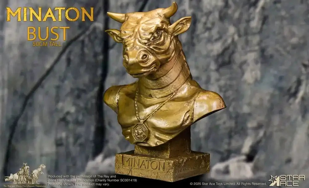Ray Harryhausen Soft Vinyl Statue Minaton Bust 50 cm - Smalltinytoystore