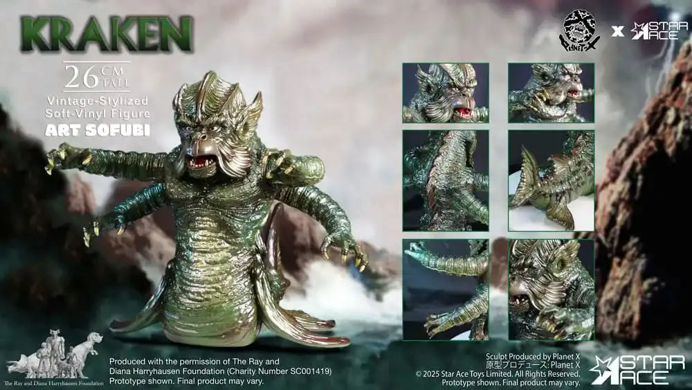 Ray Harryhausens Soft Vinyl Statue The Kraken Vintage Style 25 cm - Smalltinytoystore