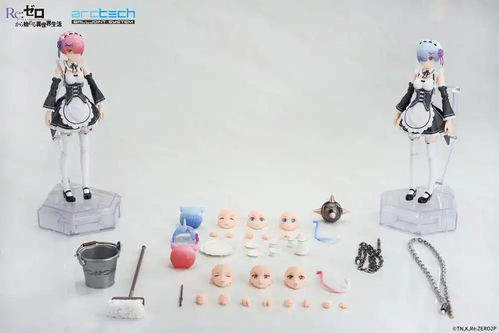 Re:Zero Starting Life in Another World Arctech Posable Series Actionfiguren 2er-Set 1/8 Rem & Ram 20 cm - Smalltinytoystore