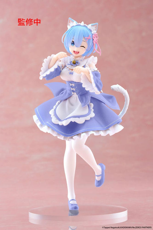 Re:Zero Starting Life in Another World Coreful PVC Statue Rem Cat Maid Ver. Renewal 18 cm - Smalltinytoystore