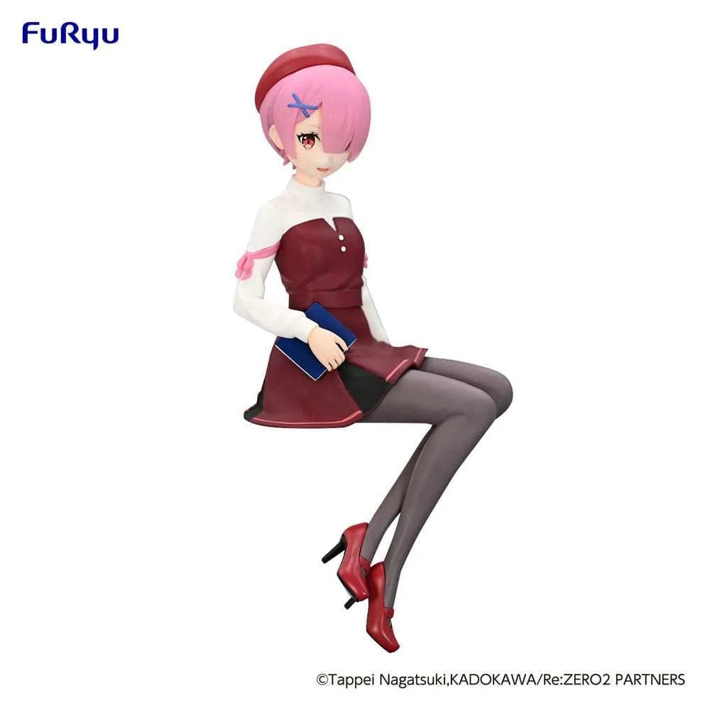 Re:Zero Starting Life in Another World Noodle Stopper PVC Statue Ram Book Girl Ver. 14 cm - Smalltinytoystore