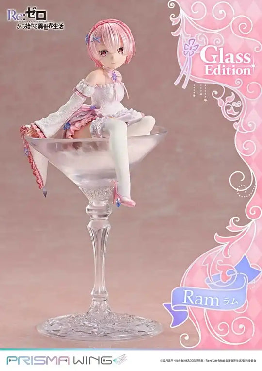 Re:ZERO Starting Life in Another World Prisma Wing PVC Statue 1/7 Ram Glass Edition 24 cm - Smalltinytoystore