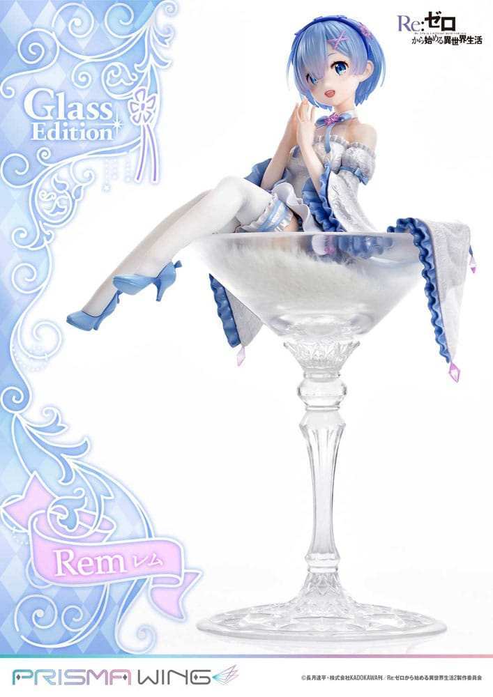 Re:Zero - Starting Life in Another World Prisma Wing PVC Statue 1/7 Rem Glass Edition 23 cm - Smalltinytoystore