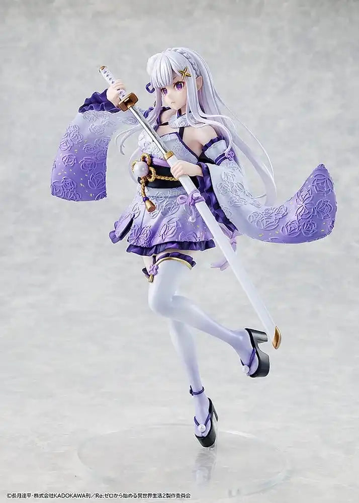 Re:ZERO -Starting Life in Another World- PVC Statue 1/7 Emilia Combat Outfit ver. 24 cm - Smalltinytoystore