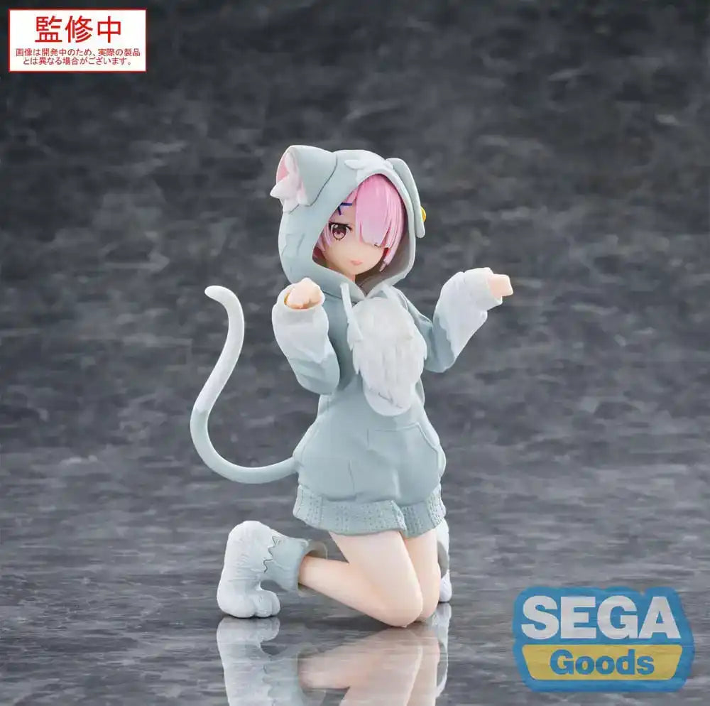 Re:Zero Starting Life in Another World Yumemirize PVC Statue Ram Mofumofu Pack 11 cm - Smalltinytoystore