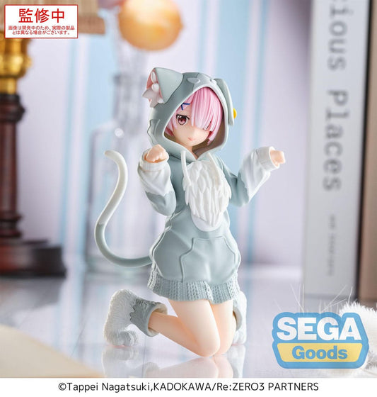 Re:Zero Starting Life in Another World Yumemirize PVC Statue Ram Mofumofu Pack 11 cm - Smalltinytoystore