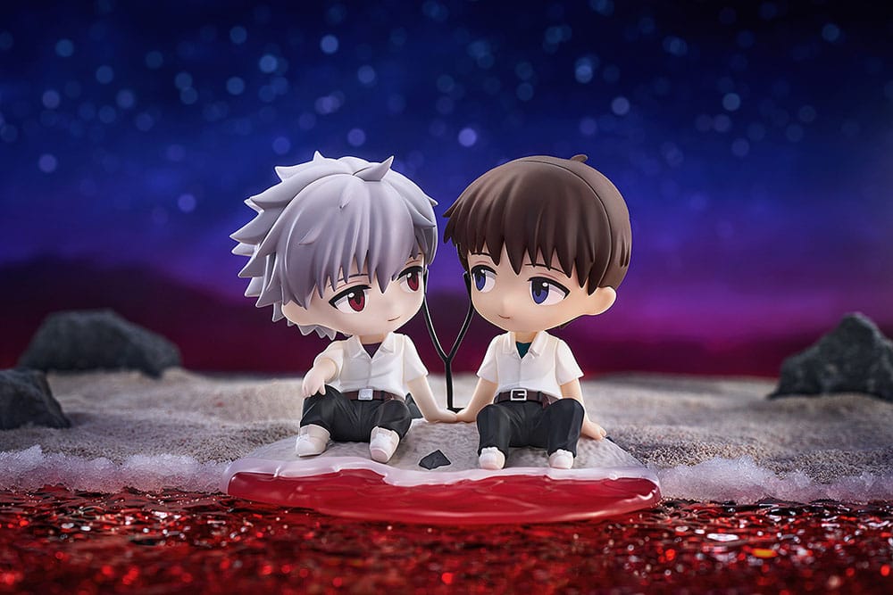 Rebuild of Evangelion Chibi Figur Shinji Ikari & Kaworu Nagisa 8 cm - Smalltinytoystore