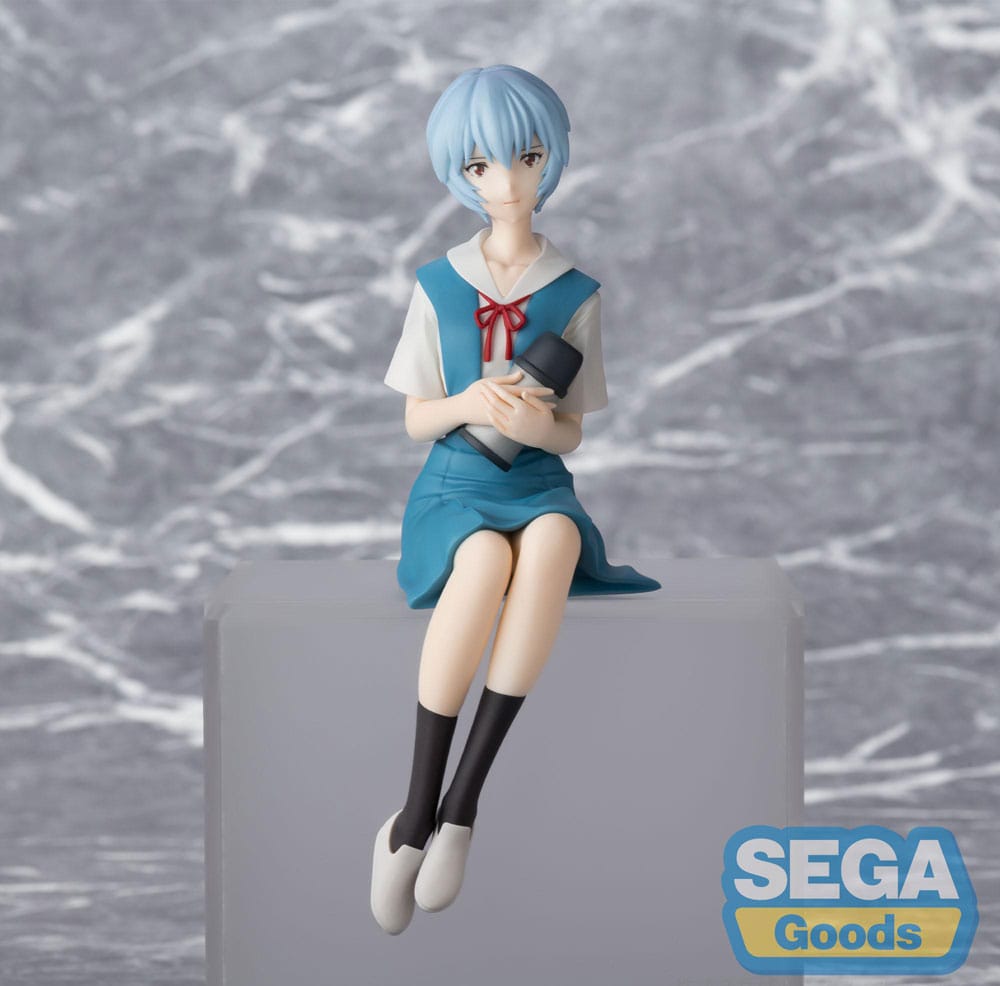 Rebuild of Evangelion PM Perching PVC Statue Rei Ayanami Evangelion New Theatrical Edition 14 cm - Smalltinytoystore