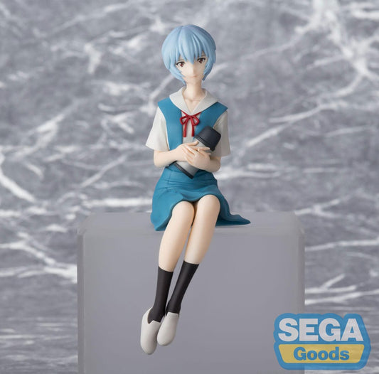 Rebuild of Evangelion PM Perching PVC Statue Rei Ayanami Evangelion New Theatrical Edition 14 cm - Smalltinytoystore