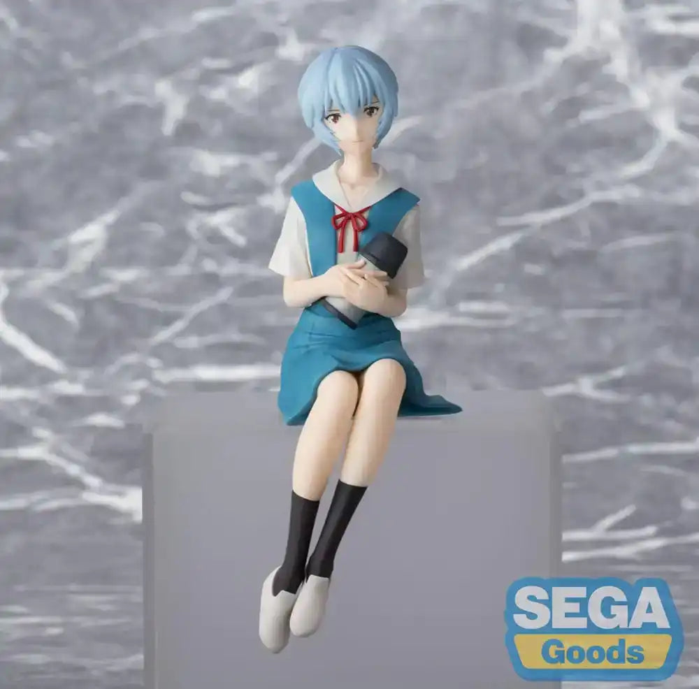 Rebuild of Evangelion PM Perching PVC Statue Rei Ayanami Evangelion New Theatrical Edition 14 cm - Smalltinytoystore