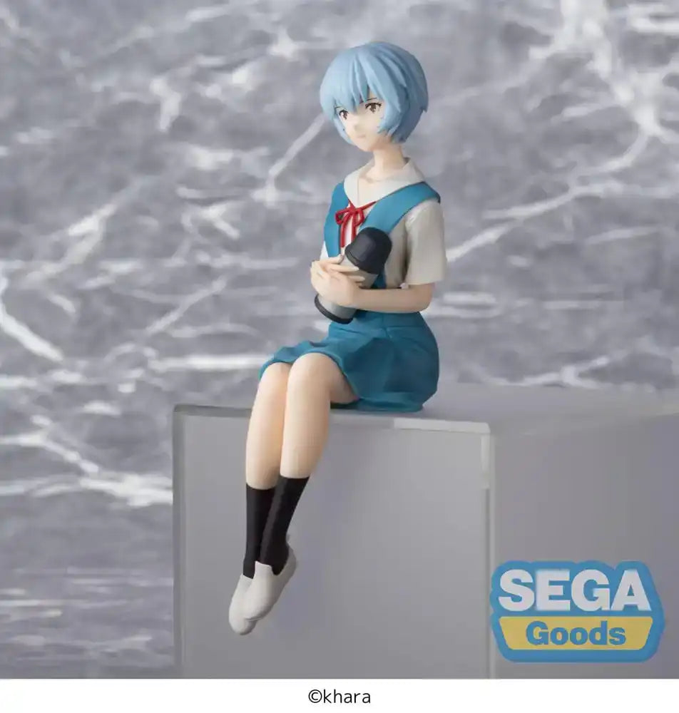 Rebuild of Evangelion PM Perching PVC Statue Rei Ayanami Evangelion New Theatrical Edition 14 cm - Smalltinytoystore