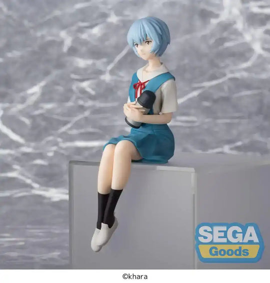 Rebuild of Evangelion PM Perching PVC Statue Rei Ayanami Evangelion New Theatrical Edition 14 cm - Smalltinytoystore