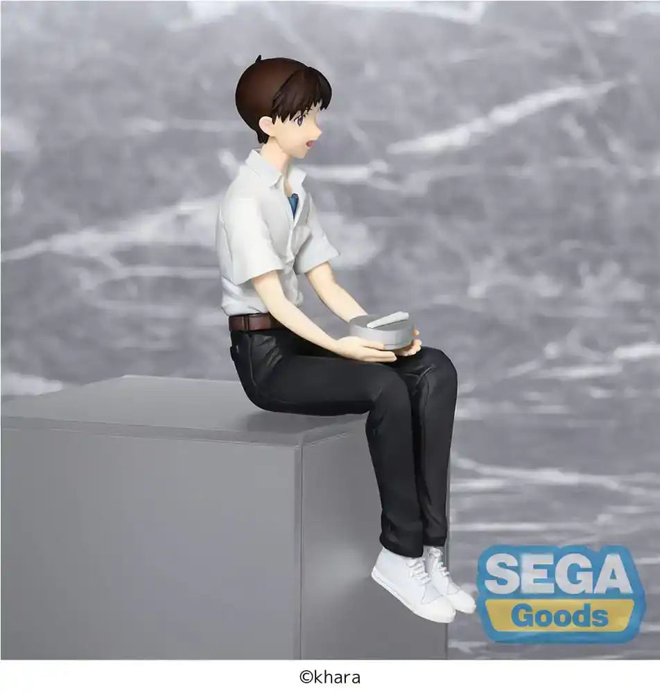 Rebuild of Evangelion PM Perching PVC Statue Shinji Ikari Evangelion New Theatrical Edition 14 cm - Smalltinytoystore