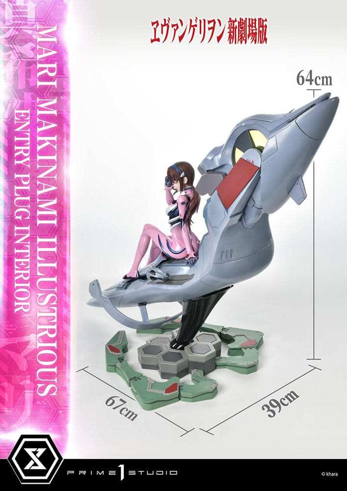 Rebuild of Evangelion Ultimate Premium Masterline Series Statue 1/4 Mari Makinami Illustrious Normal Ver. 64 cm - Smalltinytoystore