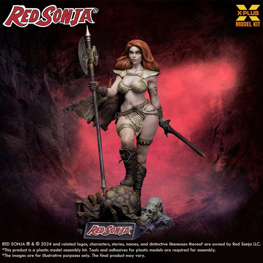 Red Sonja Plastic Model Kit 1/8 Red Sonja 27 cm - Smalltinytoystore
