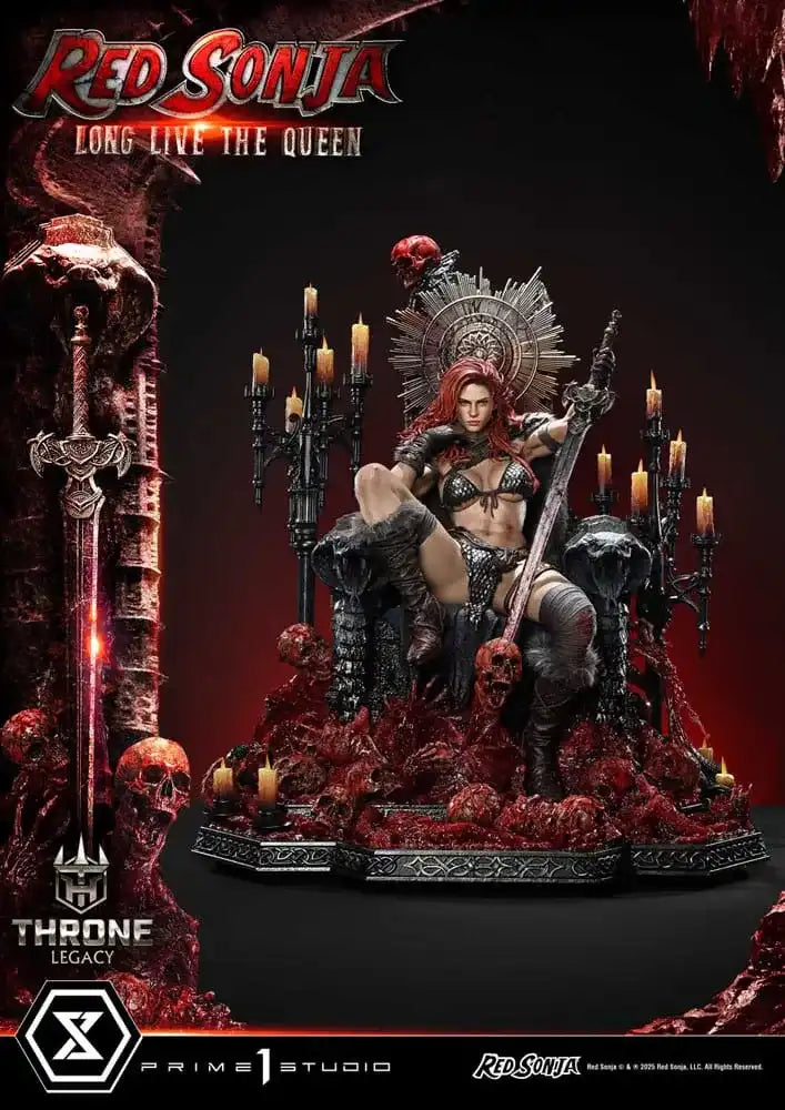 Red Sonja Throne Legacy Collection Statue 1/3 Red Sonja: Long Live the Queen 77 cm