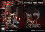 Red Sonja Throne Legacy Collection Statue 1/3 Red Sonja: Long Live the Queen Bonus Version 77 cm